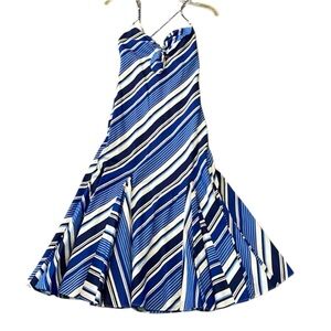 Ralph Lauren Blue and White Striped Dress